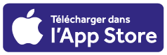 Bouton de téléchargement sur l'app store