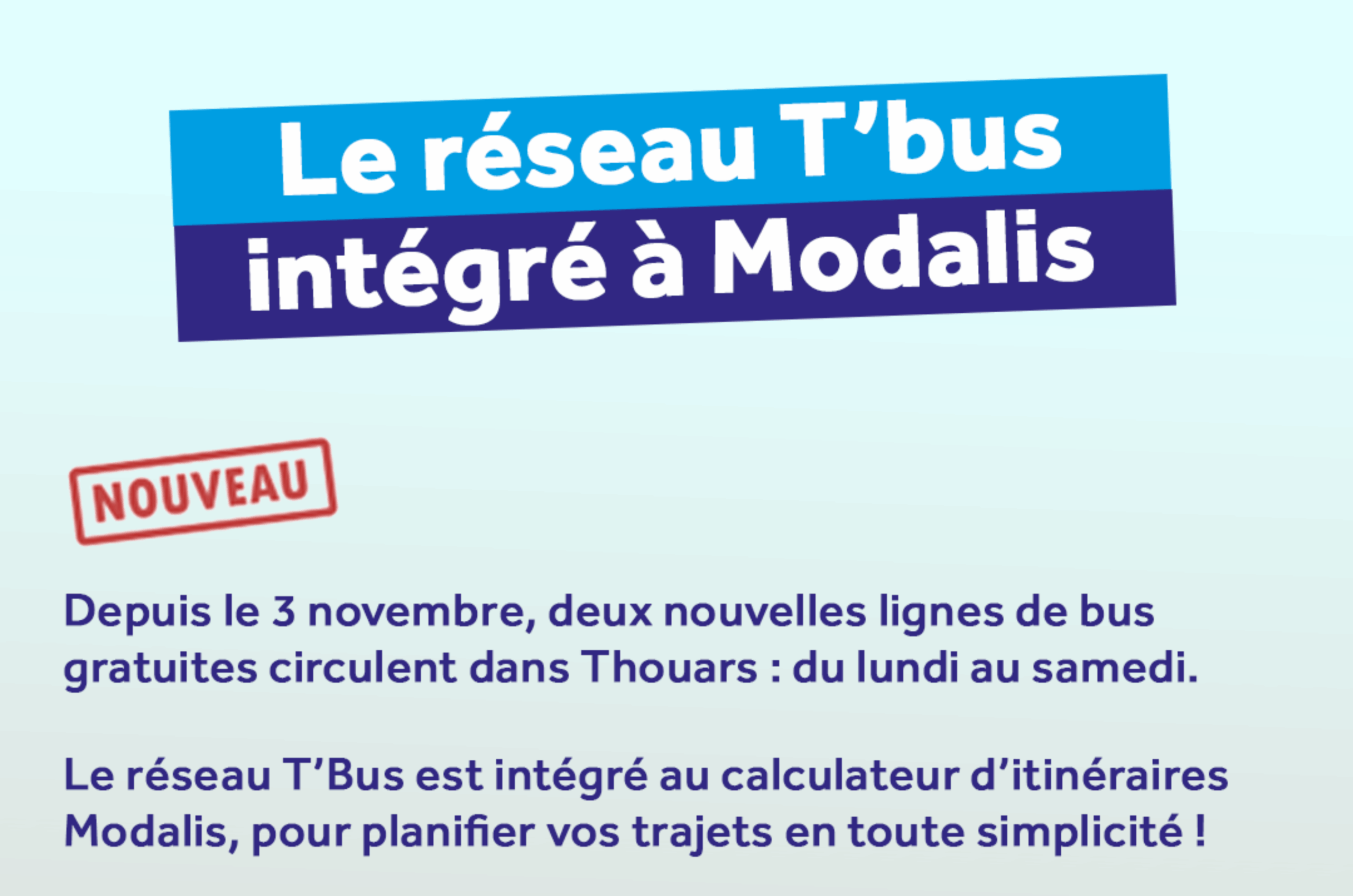 Le réseau T'bus intègre modalis